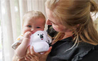 Luvy nachtlampje in de vorm van een koala met een een baby en een moeder